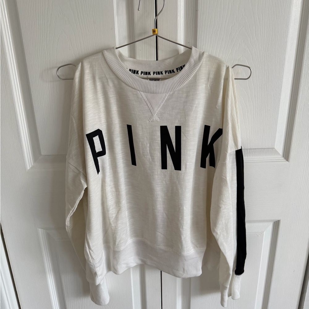 Victoria’s Secret PINK White Open Shoulder Top